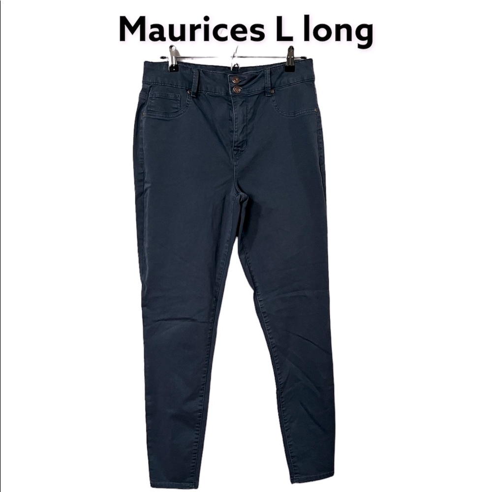 Blue high rise jeggings
